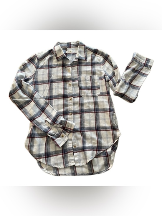 Hollister Tops - Hollister Women’s Plaid Flannel Long-Sleeve Button-Up Shirt XS